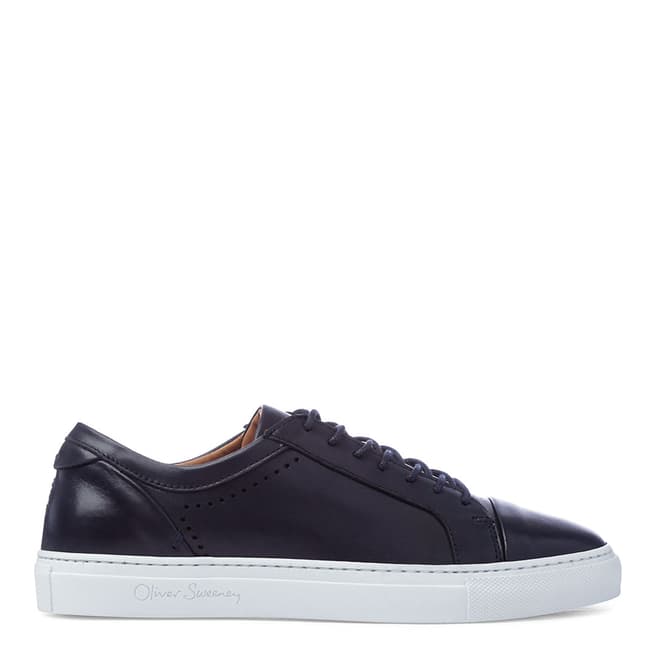 Oliver Sweeney Navy Leather Vendas Trainers