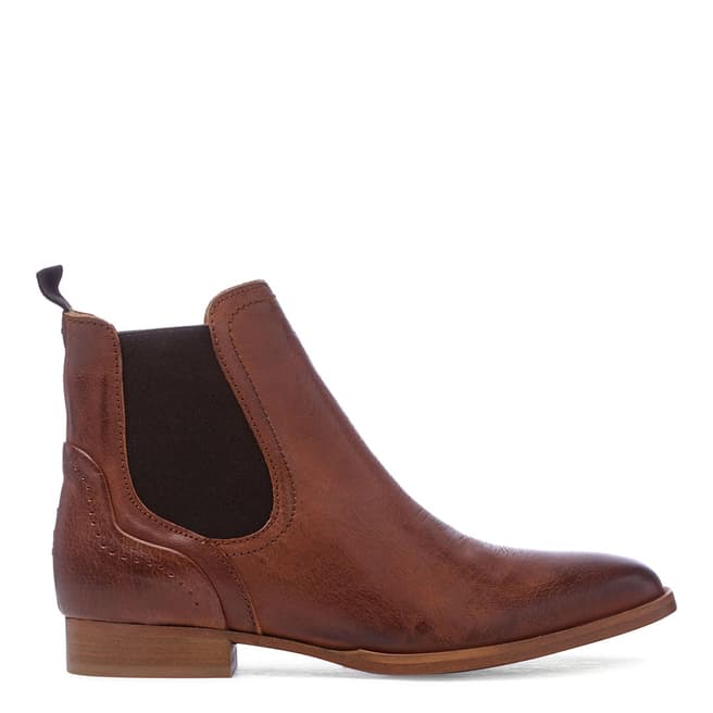 Oliver Sweeney Tan Leather Beja Classic Chelsea Boots