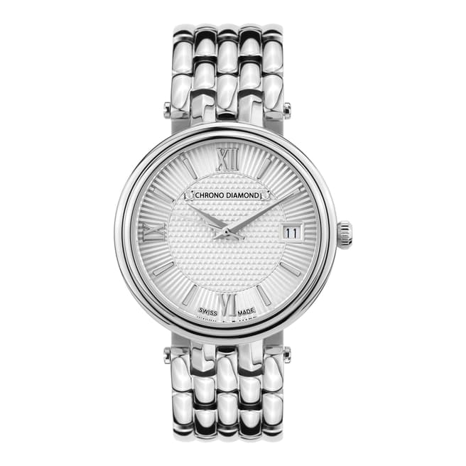 Chrono Diamond Women's Swiss Silver Watch