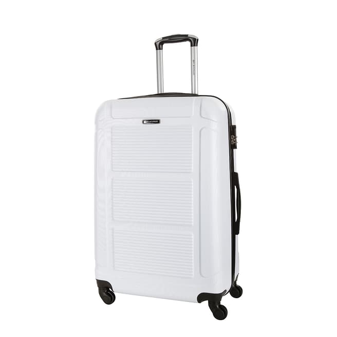 Platinium White Basildon 4 Wheel Suitcase 60cm