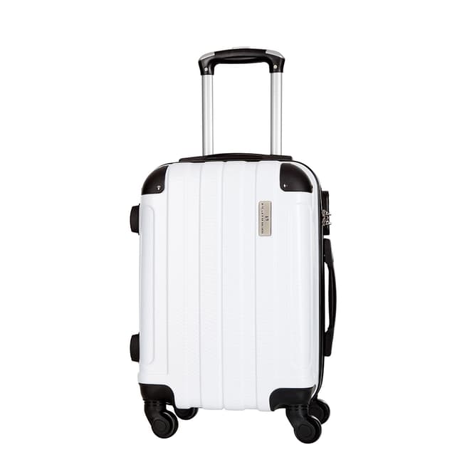 Platinium White Delos 4 Wheeled Suitcases 60cm