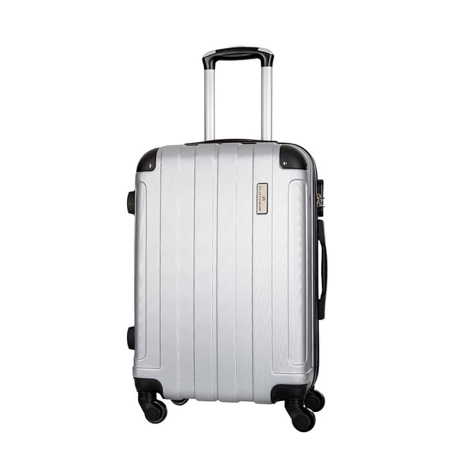 Platinium Beige Delos 4 Wheel Suitcases 60cm