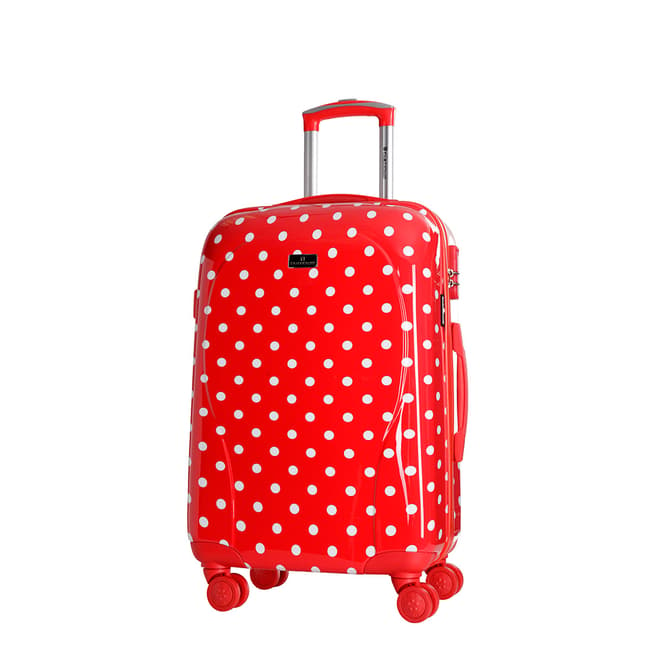 Platinium Red Phuket 8 Wheeled Suitcases 50cm