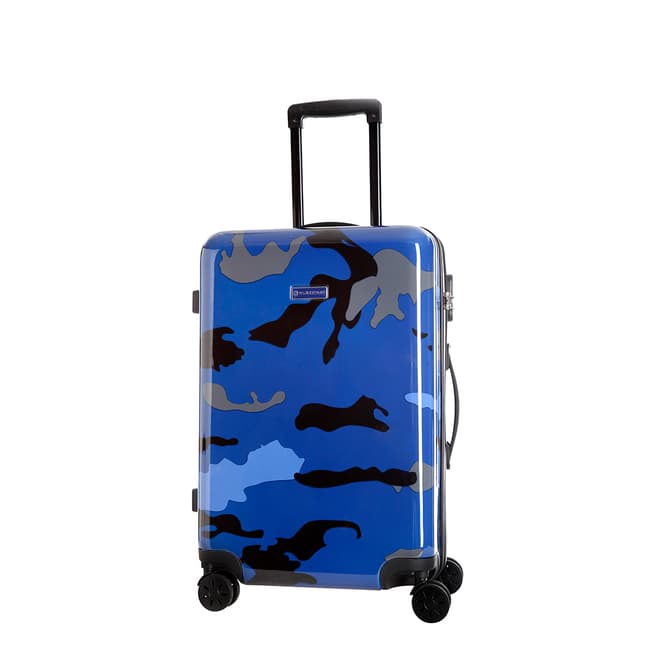 Platinium Blue Marshall 8 Wheeled Suitcase 50cm