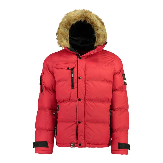 Geographical Norway Red Bonap Hooded Jacket