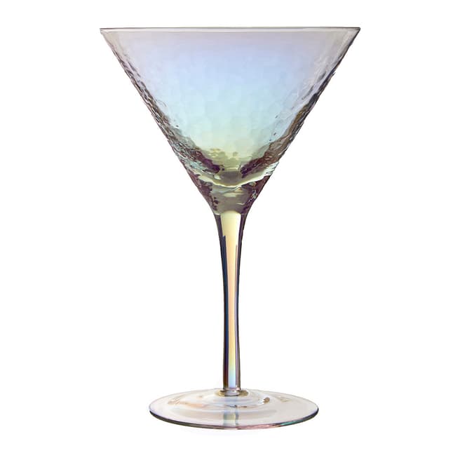 Premier Housewares Aurora Cocktail Glasses, Set of 2 / 350ml, Hammered / Iridescent Lustre
