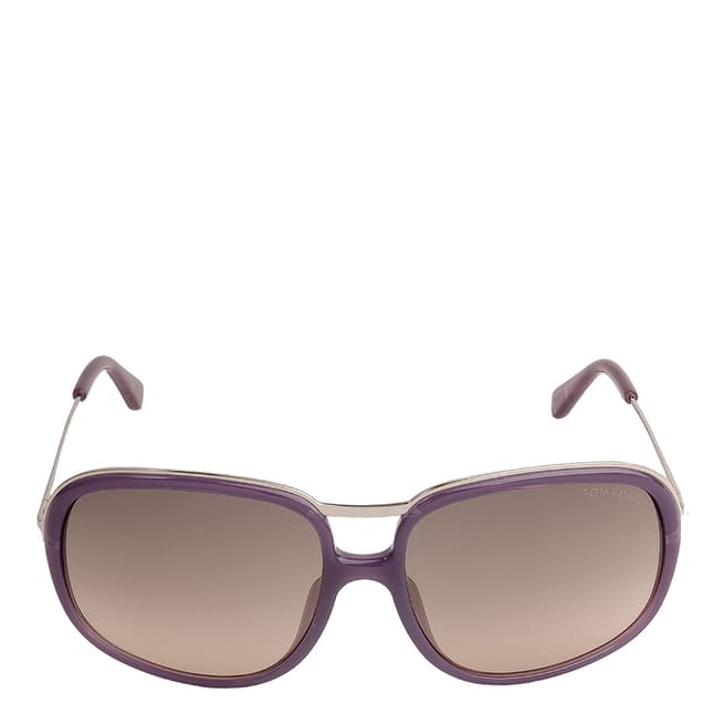 Tom Ford Women's Transparent Lilac Sunglasses 61mm