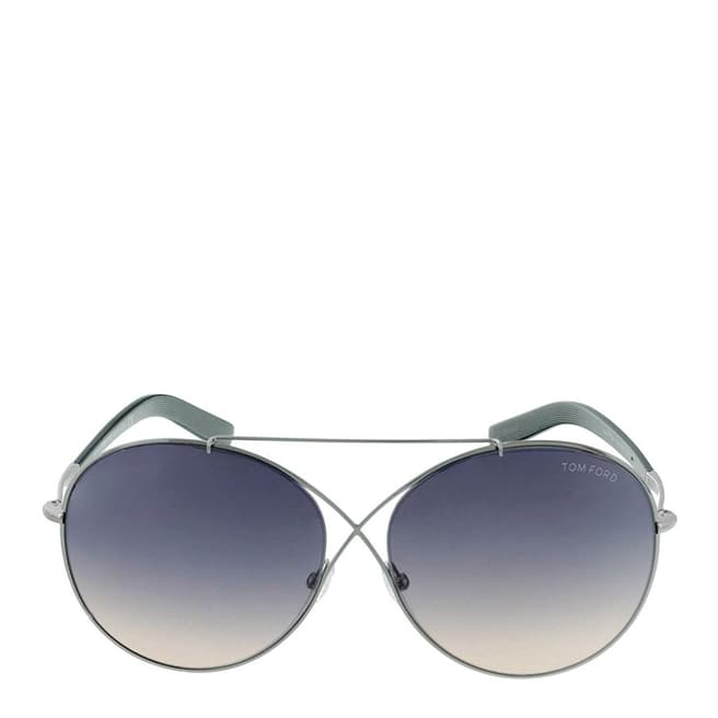 Tom Ford Women's Silver Metal Sunglasses 62mm