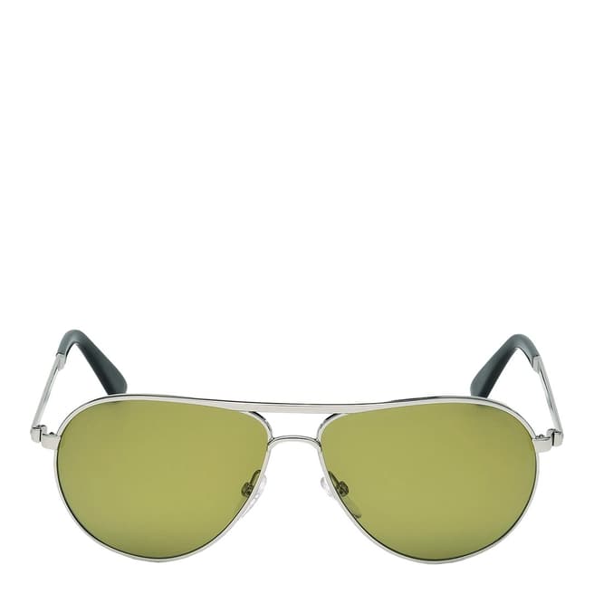 Tom Ford Men's Silver / Green Marko Sunglasses 58mm
