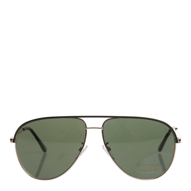 Tom Ford Men's Black Gold/Green Erin Tom Ford Sunglasses 61mm