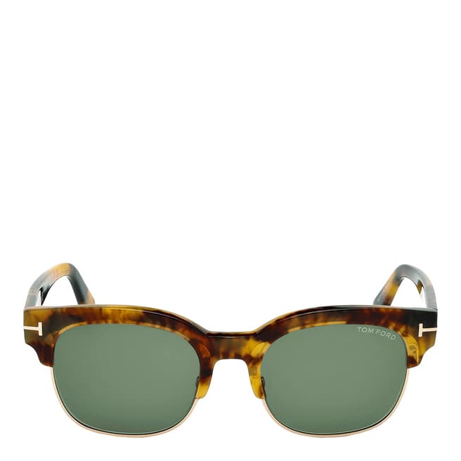 Tom Ford Men's Harry Blonde Havana / Green Harry Tom Sunglasses 53mm