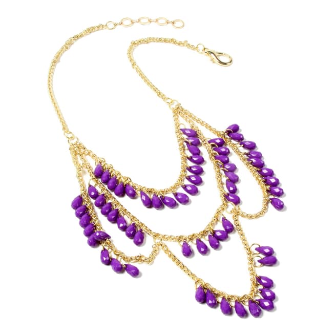 Amrita Singh Purple Bead Necklace