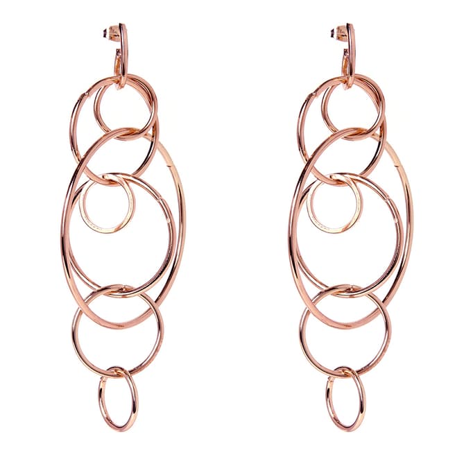 Amrita Singh Brass Statement Earrings With Interlooped Circles Of Varying Sizes