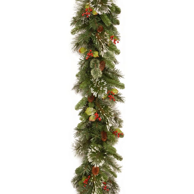 The National Tree Company Wintry Pine Garland, 25cm x 9ft