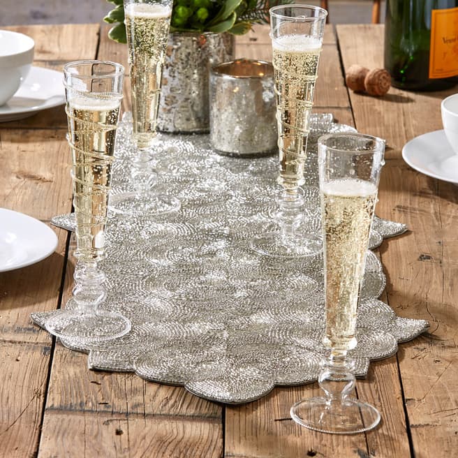 Two's Company Jubilee Beaded Table Runner
