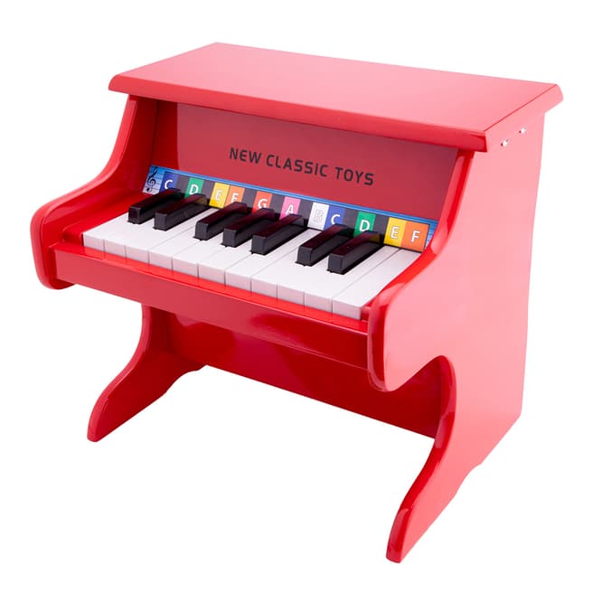 New Classic Toys Red 18 Key Grand Piano