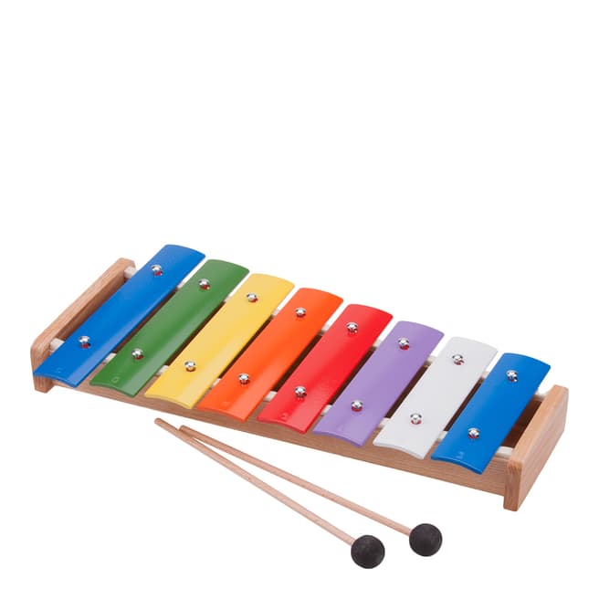 New Classic Toys 8 Bar Metallophone With Music Book
