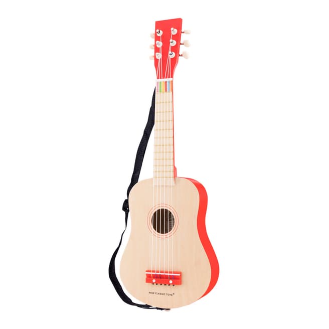 New Classic Toys Natural Red Guitar Deluxe