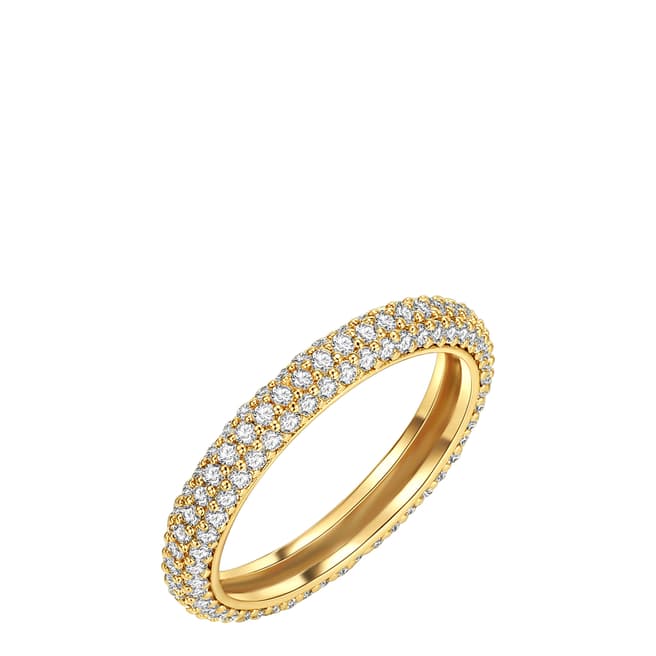 Runway Gold Plated Zirconia Lined Ring