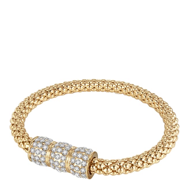 Runway Gold Plated Glass Crystal Feature Bracelet