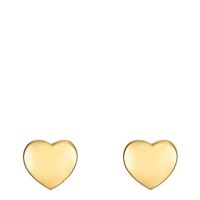 Runway Gold Heart Stud Earrings