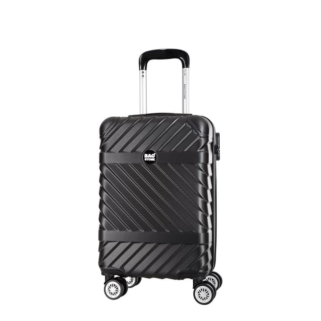 Bagstone Black 8 Wheel Low Cost Enjoy Suitcase 52cm