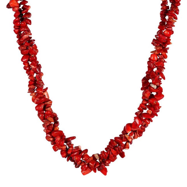 Liv Oliver Red Layered Necklace