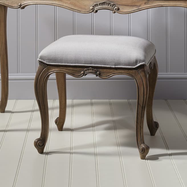 Gallery Living Chic Dressing Stool, Weathered