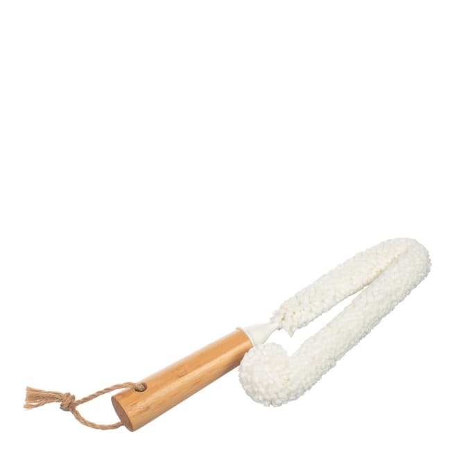 Christmas Bar Foam Brush with Bamboo Handle for Decanters & Glasses