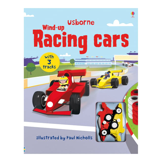 Usborne Books Wind Up Racing Cars Book