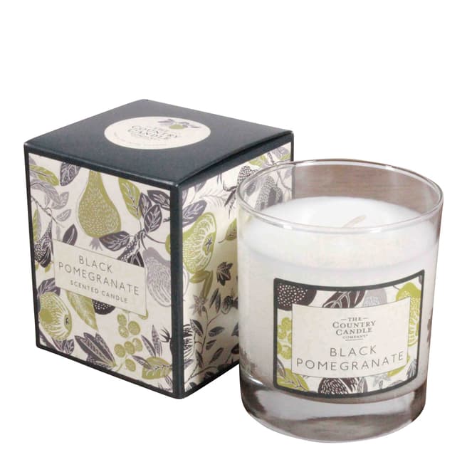 The Country Candle Company Black Pomegranate Fragrant Orchard Candle in Glass with Gift Box