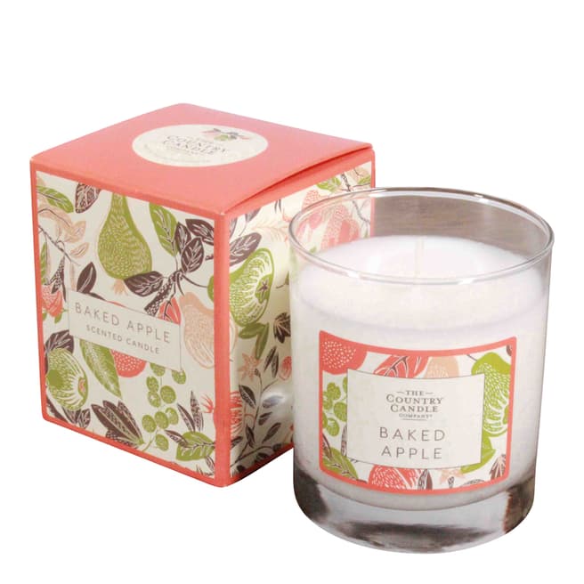 The Country Candle Company Baked Apple Fragrant Orchard Candle in Glass with Gift Box