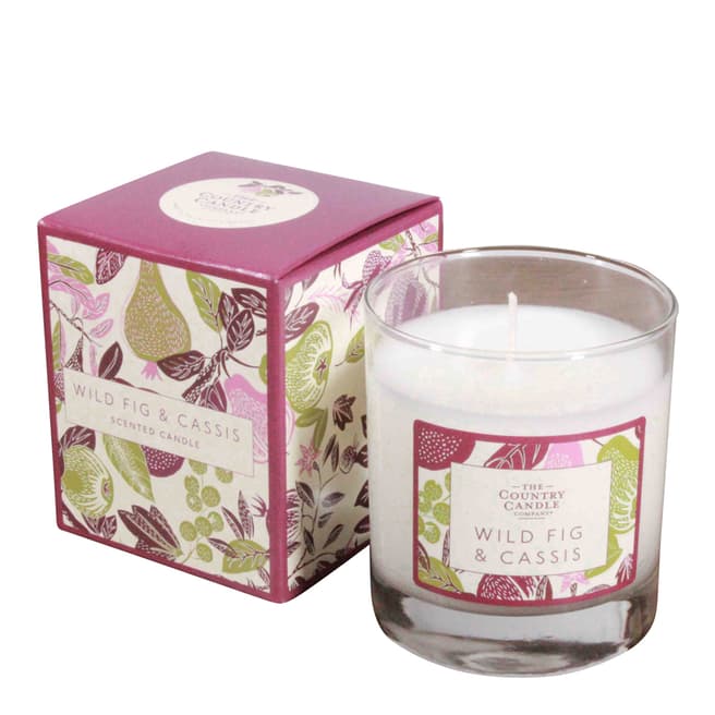 The Country Candle Company Wild Fig & Cassis Fragrant Orchard Candle in Glass with Gift Box