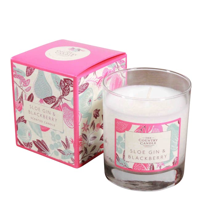 The Country Candle Company Sloe Gin & Blackberry Fragrant Orchard Candle in Glass with Gift Box