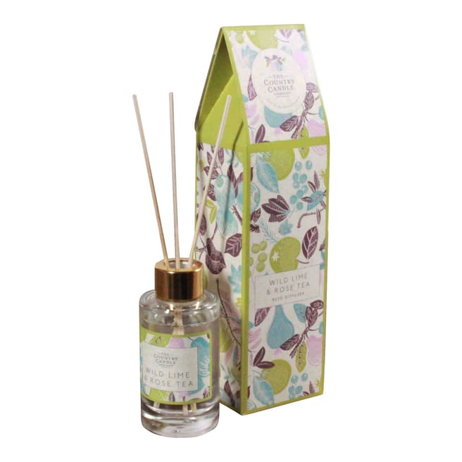 The Country Candle Company Wild Lime & Rose Tea Fragrant Orchard Reed Diffuser