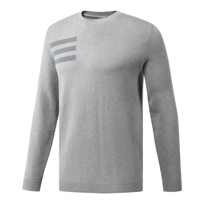 Adidas Golf Grey Blend Crew Sweater