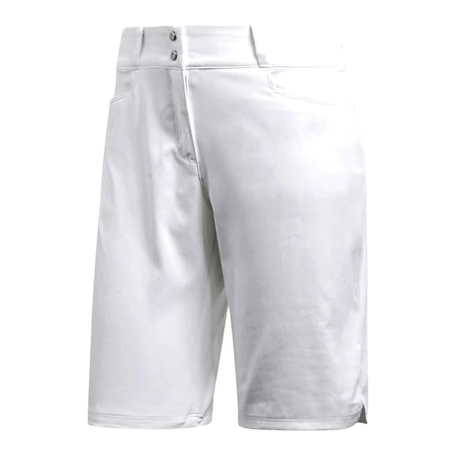 Adidas Golf White Lightweight Bermuda Shorts