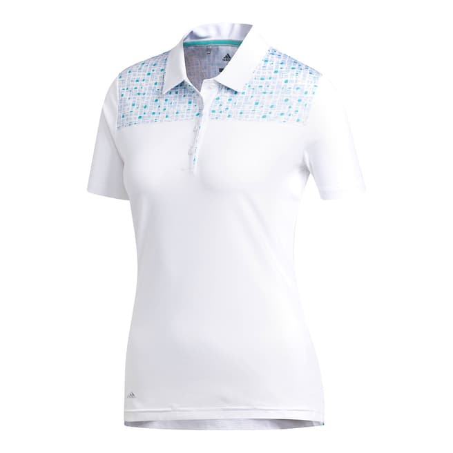Adidas Golf White Ultimate Polo Shirt