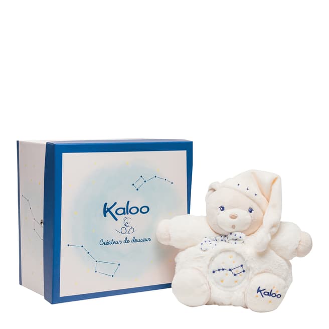 Kaloo Small Off White Furry Chubby Bear