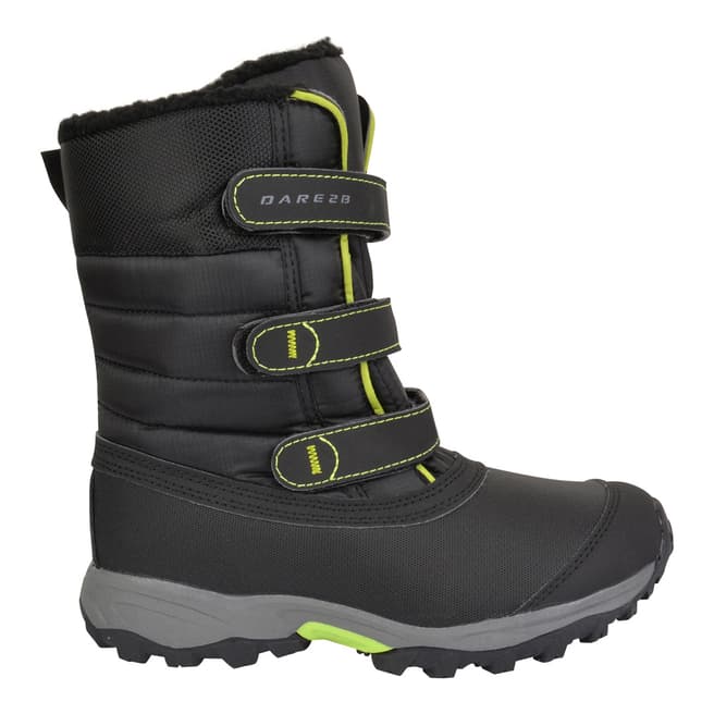 Dare2B Kids Skiway Black Lime Green Boots