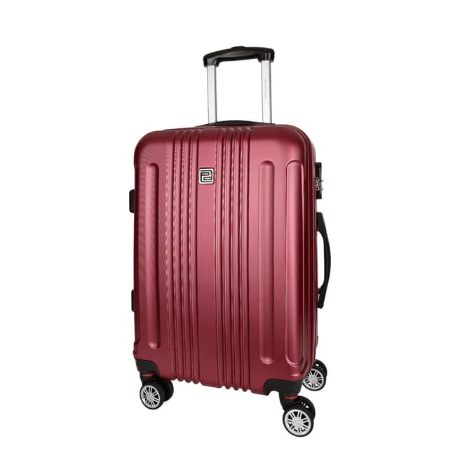Platinium Bordeaux Stafford 8 Wheeled Suitcase 56cm
