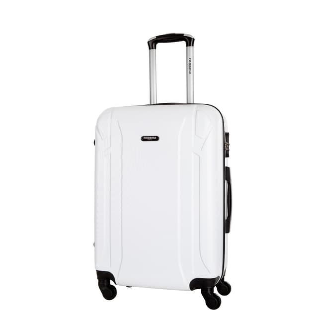 Renoma White Levy 4 Wheeled Suitcase 60cm
