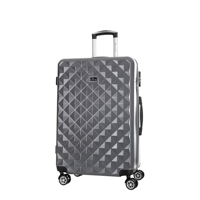 Platinium Grey Gregoria 8 Wheeled Suitcase 50cm