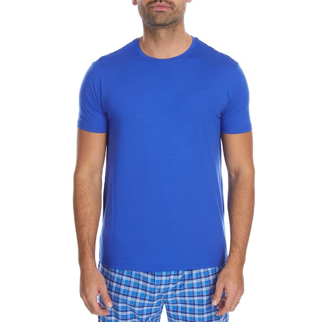 DEREK ROSE Cobalt Blue Basel 1 T-shirt