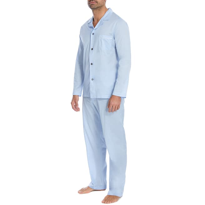 DEREK ROSE Sky Blue Bari 11 Pyjama Set 