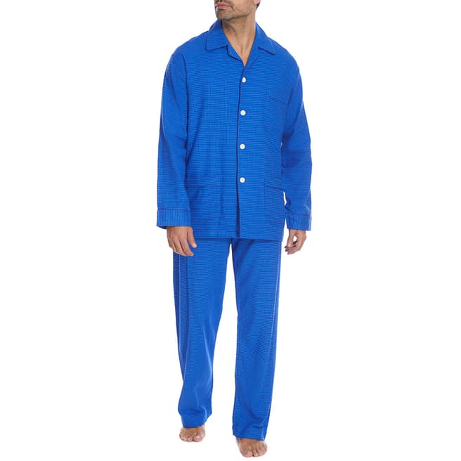 DEREK ROSE Blue Kelburn 4 Pyjama Set 