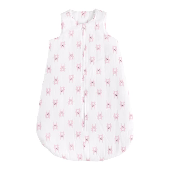 Aden & Anais Pink Bunny Flannel Wearable Blanket