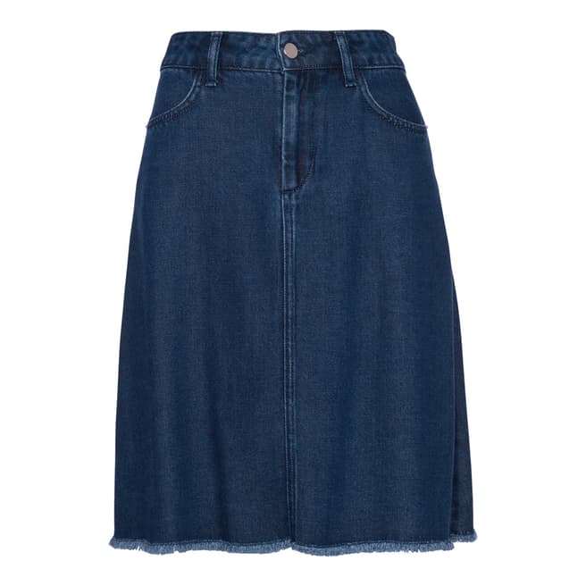 French Connection Washed Blue Skirt