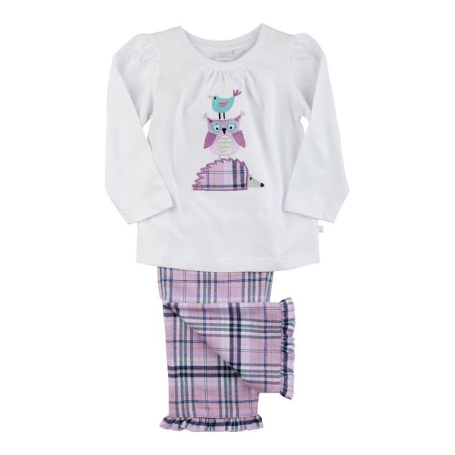 Mini Vanilla Owl / Check Lounge Pyjamas
