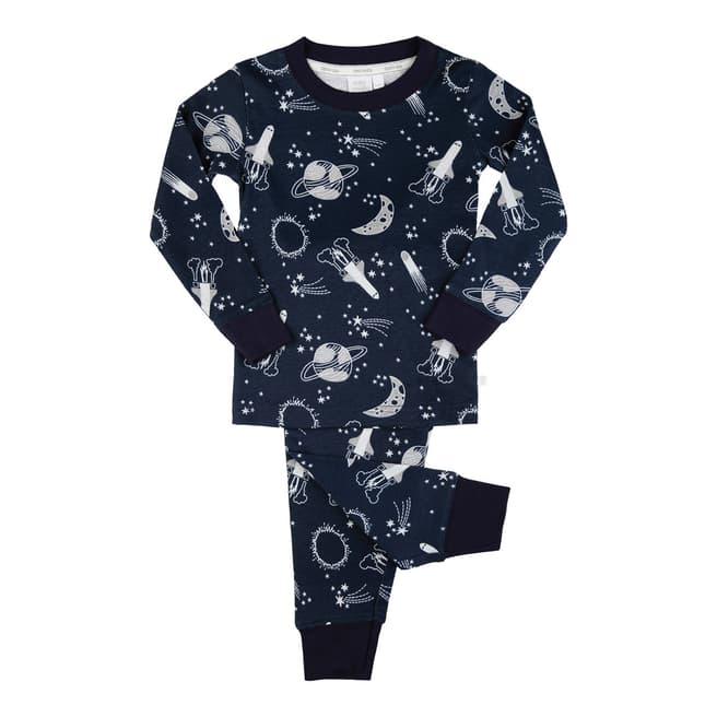 Mini Vanilla Boys Space Printed Snug Fit Pyjama